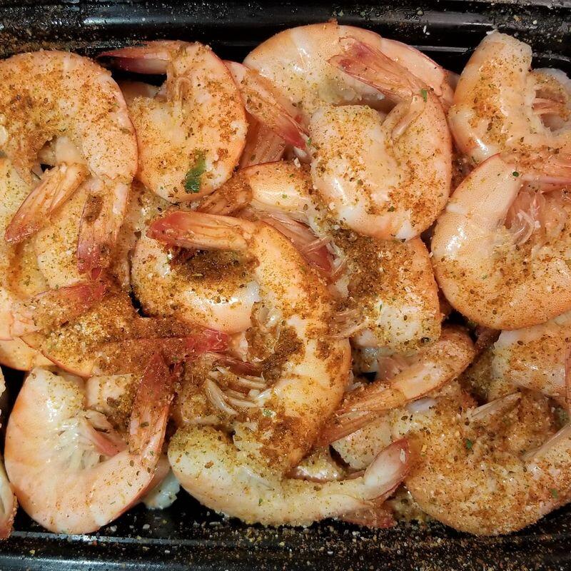 T5.1 Lb Medium Size Shell-on Boiled Garlic Butter Shrimp